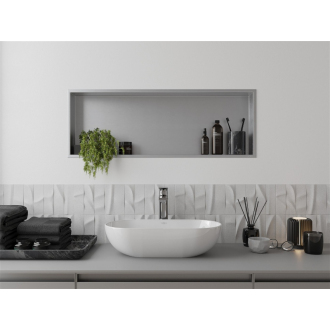 Mexen X-WALL-R Police do steny 90x30x10, inox 1910903010