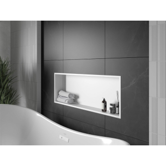 Mexen X-WALL-R Polica do steny 90x30x10, biela 1920903010