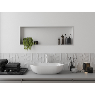 Mexen X-WALL-R Polica do steny 90x30x10, biela 1920903010