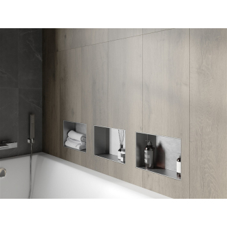 Mexen X-WALL-NR Police do steny 30x20x10, inox 1911302010