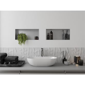 Mexen X-WALL-NR Police do steny 45x20x10, inox 1911452010