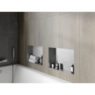 Mexen X-WALL-NR Police do steny 45x30x10, inox 1911453010