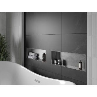 Mexen X-WALL-NR Police do steny 60x20x10, inox 1911602010