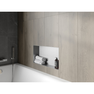 Mexen X-WALL-NR Police do steny 60x30x10, inox 1911603010