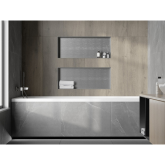 Mexen X-WALL-NR Police do steny 75x30x10, inox 1911753010