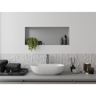 Mexen X-WALL-NR Police do steny 75x30x10, inox 1911753010