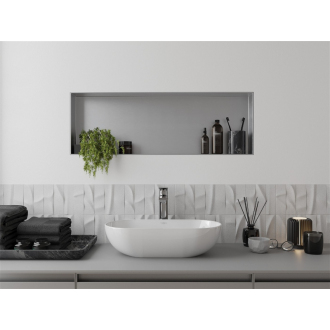 Mexen X-WALL-NR Police do steny 90x30x10, inox 1911903010