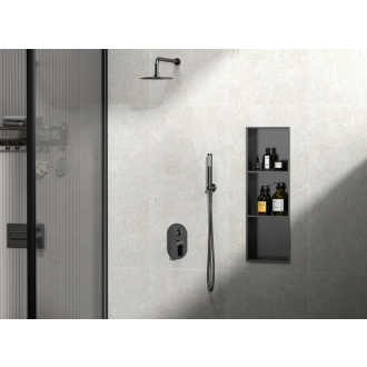 INSERTA zapustená polica do obkladu, 270x810 mm, nerez, antracit 1301-27B