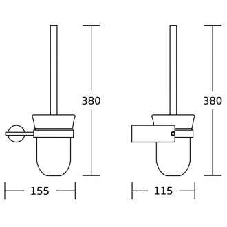WC kefa Mexen Aron, čierna/chróm - 7088150-07