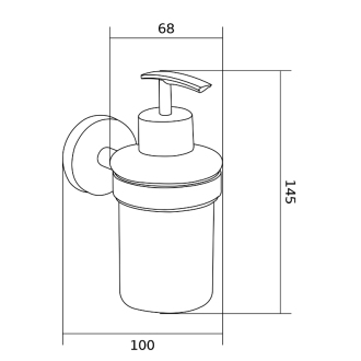 Mexen Remo dávkovač mydla chróm - 70507388-00