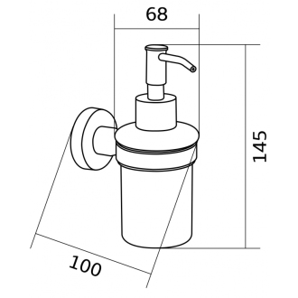 Mexen Remo dávkovač mydla chróm - 70507388-00