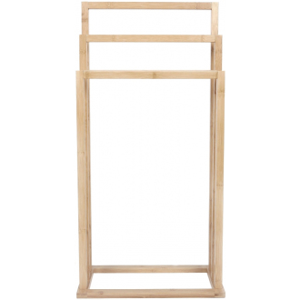 Stojací vešiak na uteráky Mexen Bamboo, prírodný bambus - 701342-00