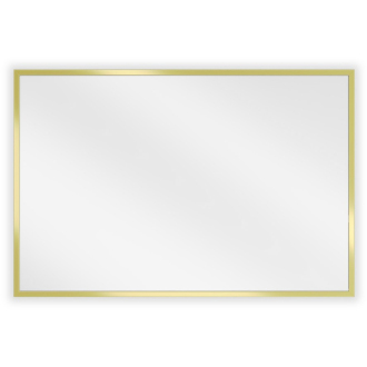 Mexen Loft obdĺžnikové kúpeľňové zrkadlo 60 x 40 cm, zlatý rám - 9852-060-040-000-50