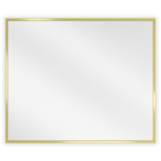Mexen Loft obdĺžnikové kúpeľňové zrkadlo 60 x 50 cm, zlatý rám - 9852-060-050-000-50