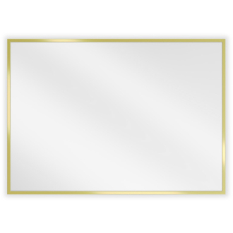 Mexen Loft obdĺžnikové kúpeľňové zrkadlo 70 x 50 cm, zlatý rám - 9852-070-050-000-50