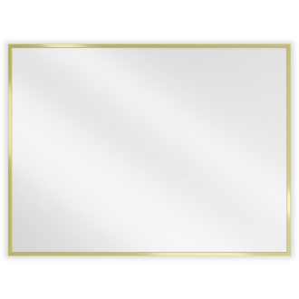 Mexen Loft obdĺžnikové kúpeľňové zrkadlo 80 x 60 cm, zlatý rám - 9852-080-060-000-50