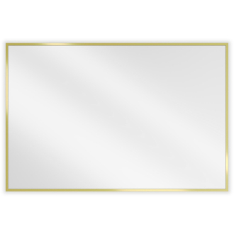 Mexen Loft obdĺžnikové kúpeľňové zrkadlo 90 x 60 cm, zlatý rám - 9852-090-060-000-50