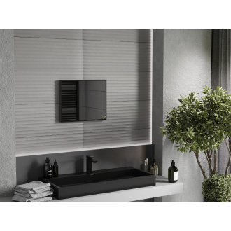 Mexen Loft obdĺžnikové kúpeľňové zrkadlo 50 x 40 cm, čierny rám - 9852-050-040-000-70