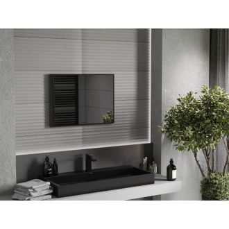 Mexen Loft obdĺžnikové kúpeľňové zrkadlo 70 x 50 cm, čierny rám - 9852-070-050-000-70