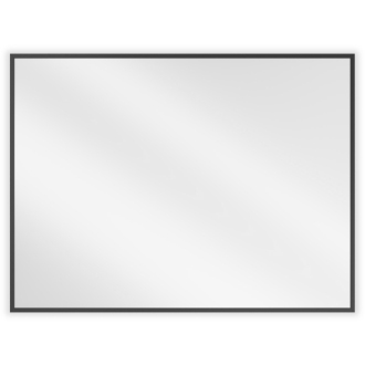 Mexen Loft obdĺžnikové kúpeľňové zrkadlo 80 x 60 cm, čierny rám - 9852-080-060-000-70