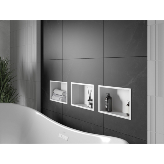 Mexen X-WALL-R Polica do steny 30x20x10, biela 1920302010