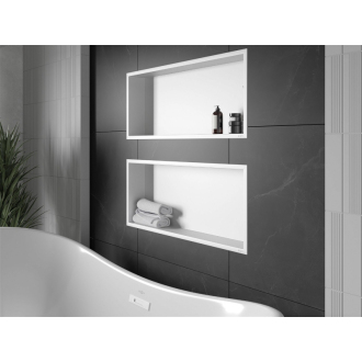 Mexen X-WALL-R Polica do steny 75x30x10, biela 1920753010