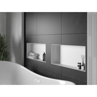 Mexen X-WALL-NR Polica do steny 60x30x10, biela 1921603010