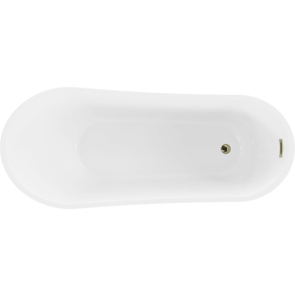 Mexen Alta voľne stojaca vaňa 170 x 75 cm, biela, zlatý prepad - 52141707500-G