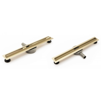 Rea Žľab s roštom Neo Slim L.Gold Pro-800 Mirror