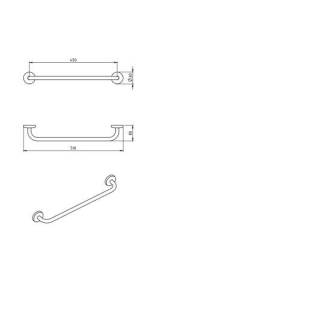 Novaservis Držiak uterákov 510 mm Metalia 1 chróm 6127,0