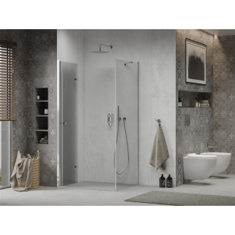 Mexen Lima skladací sprchovací kút 90 x 70 cm, transparentný, chróm - 856-090-070-01-00