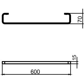 Novaservis Držiak uterákov 600 mm Metalia 4 chróm 6428,0