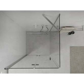 Mexen Lima skladací sprchovací kút 110 x 110 cm, transparentný, chróm - 856-110-110-01-00