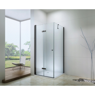 Mexen Lima skladací sprchovací kút 90 x 110 cm, transparentný, čierna - 856-090-110-70-00