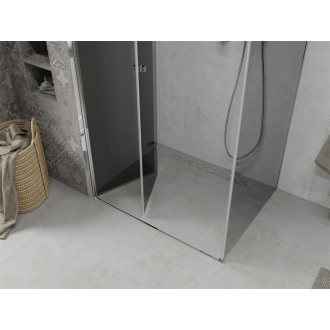Mexen Lima skladací sprchovací kút 80 x 110 cm, grafit, chróm - 856-080-110-01-40