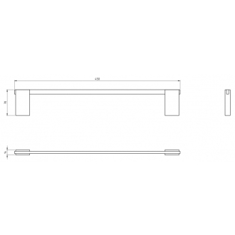 Novaservis Držiak uterákov 510 mm Metalia 9 chróm 0927,0