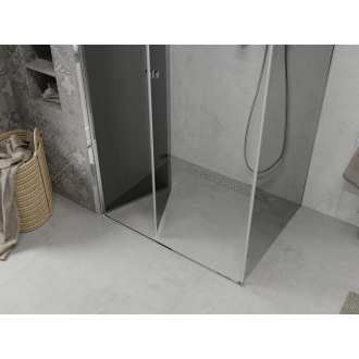 Mexen Lima skladací sprchovací kút 100 x 110 cm, grafit, chróm - 856-100-110-01-40