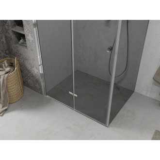 Mexen Lima skladací sprchovací kút 100 x 110 cm, grafit, chróm - 856-100-110-01-40