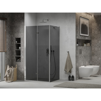 Mexen Lima skladací sprchovací kút 100 x 110 cm, grafit, chróm - 856-100-110-01-40