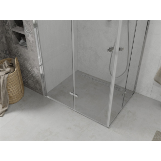 Mexen Lima Duo skladací sprchovací kút 90 x 70 cm, transparentný, chróm - 856-090-070-02-00