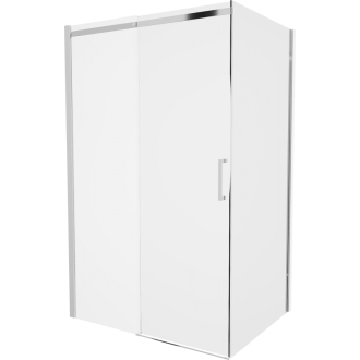 Mexen Omega výsuvný sprchovací kút 110 x 80 cm, transparentný, chróm - 825-110-080-01-00