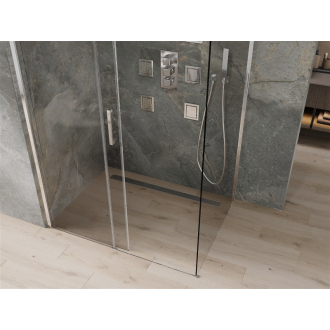 Mexen Omega výsuvný sprchovací kút 110 x 80 cm, transparentný, chróm - 825-110-080-01-00