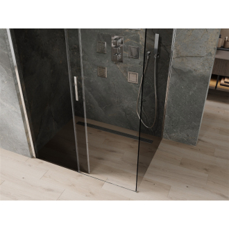 Mexen Omega výsuvný sprchovací kút 120 x 90 cm, grafit, chróm - 825-120-090-01-40