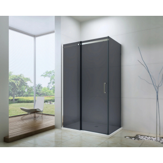 Mexen Omega výsuvný sprchovací kút 120 x 90 cm, grafit, chróm - 825-120-090-01-40