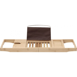Mexen Bamboo vaňová polica 70-100 cm, prírodný bambus - 701270-00