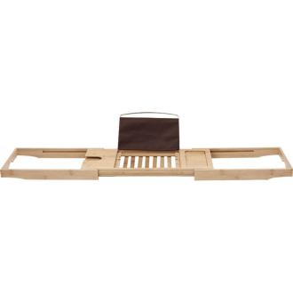 Mexen Bamboo vaňová polica 70-100 cm, prírodný bambus - 701270-00