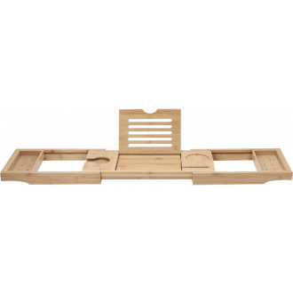 Mexen Bamboo vaňová polica 70-105 cm, prírodný bambus - 701170-00