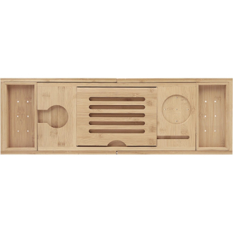 Mexen Bamboo vaňová polica 70-105 cm, prírodný bambus - 701170-00