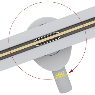 REA Odtokový žľab Neo Ultra Slim Mirror Pro 70 - zlatý REA-G9804