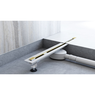 REA Odtokový žľab Neo Ultra Slim Mirror Pro 80 - zlatý REA-G9805
